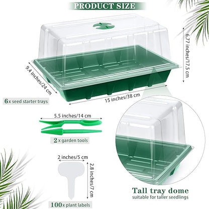 6 Packs Seed Starter Tray Kits - Image 2