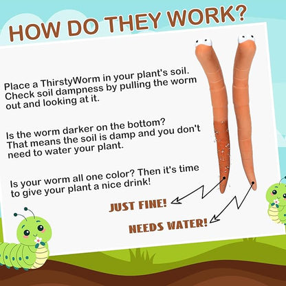 12 Pcs Water Sensor Ceramic Worm The Potting Shed Worm Water Sensor Plant - Image 3