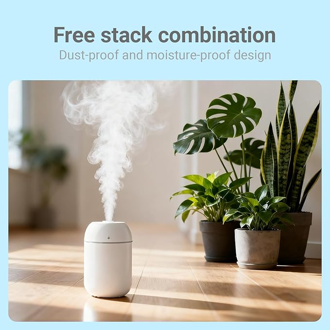 3 Pcs 330ml Small Cool Mist Humidifiers - Image 4