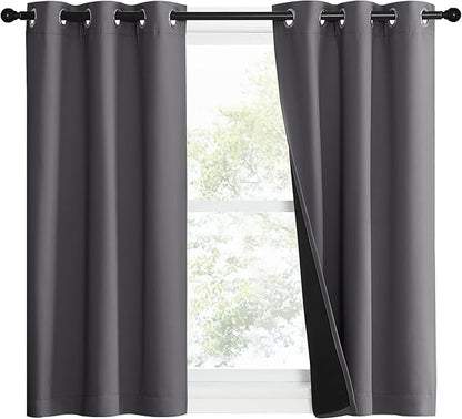 NICETOWN 100% Blackout Short Curtains by NICETOWN