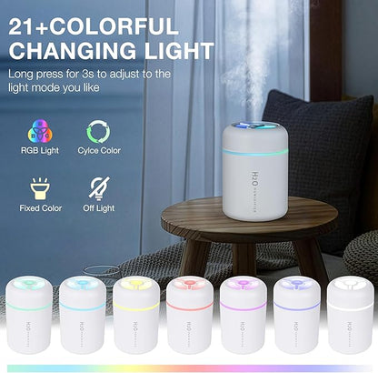 Portable Mini Humidifier, 300ml USB Cool Mist Small Humidifier - Image 4