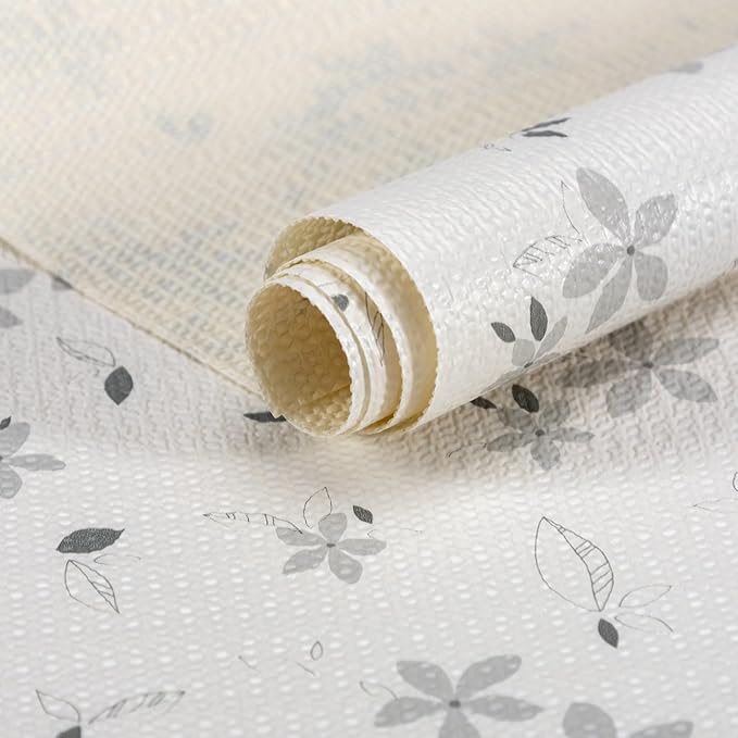 12" W x 120" L Floral Drawer and Shelf Liner by DwellAid