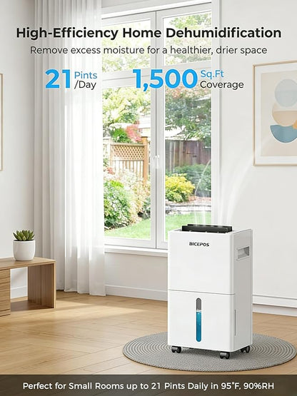 1500 Sq.Ft Dehumidifier for Basement - Image 2