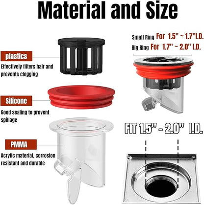 Odor Proof Floor Drain, Shower Drain Plus, Prevent Backflow, Prevent Odor - Image 4