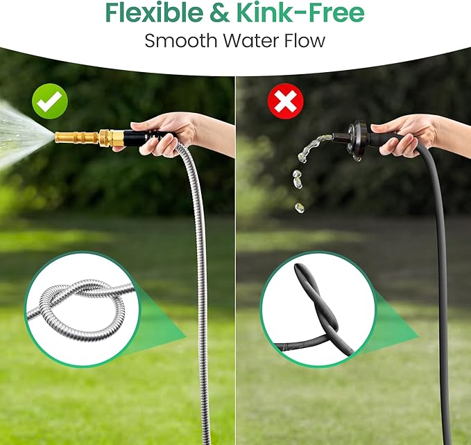 Cesun Metal Garden, Short Connector, Water Lead-in Hose Extension, Extremely - Image 3