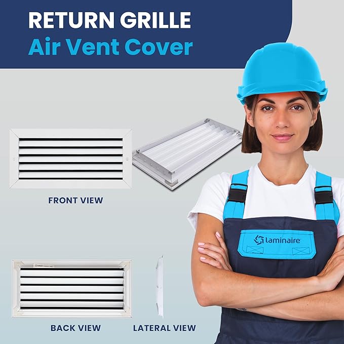 14x6 Inch Air Return Vent Cover Decorative – Premium Aluminum AC Vent Cover - Image 2