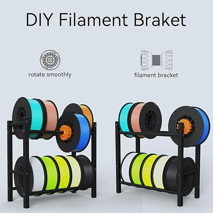 Lutyr Skouphy 3D Printer Filament Storage Rack, 2 Tier Filament Spool Holders - Image 7
