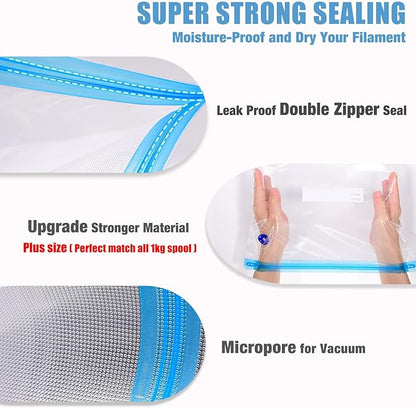 OVV3D Filament Storage Bags 30pcs, Plus Size 32X34cm 3D Printer Filament - Image 3
