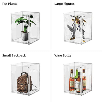 Clear Acrylic Display Case, Large Stackable Storage Bins Magnetic Attraction - Image 5