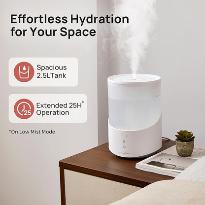 Clarston Humidifiers for Bedroom, 2.5L Cool Mist Humidifier - Image 3