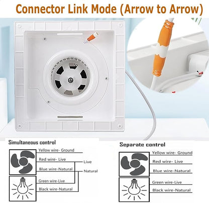 Bathroom Exhaust Fan with LED Light Ceiling Mount Ventilation Fan 118 CFM 1.0 - Image 5