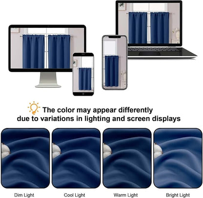 Chyhomenyc Short Blackout Curtains 36 Inch Length - Image 3