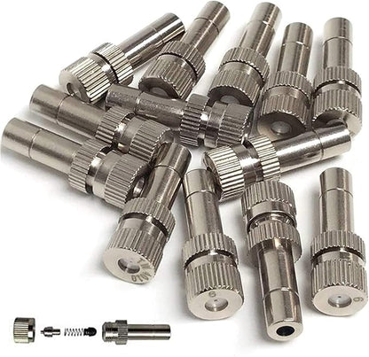Misting Nozzles for Outdoor Cooling System 10pcs Mister Nozzle Atomizing by RESNSTAR