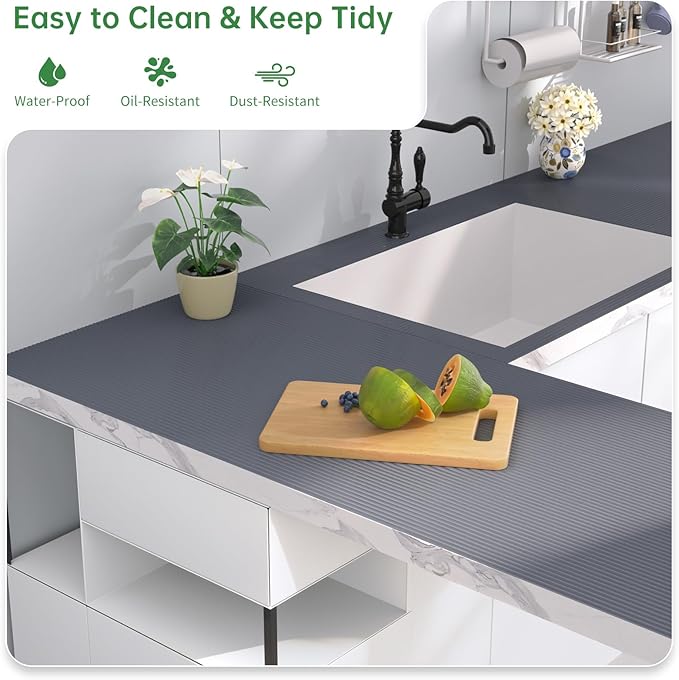 Shelf and Drawer Liner for Kitchen Cabinet, Non-Adhesive 12in x 360in - Image 4