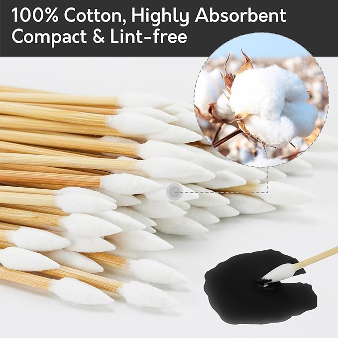 1000PCS 6" Pointed Cotton Swabs - Image 4