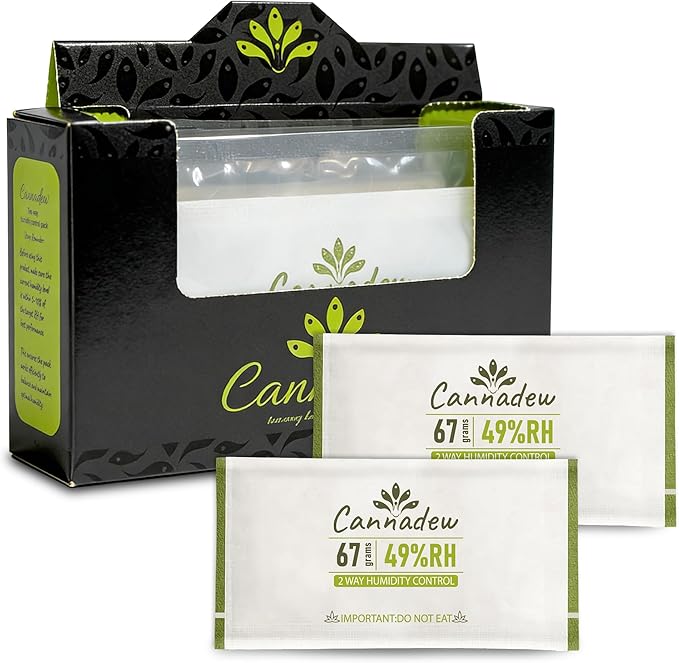 49% RH, 67g Cannadew Humidity Packs Two-Way Humidity Control Pack – Moisture by CannadewLLC