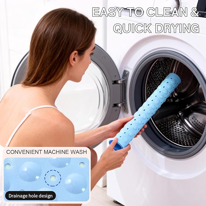 Anti-Slip Bathtub Shower mat, 20.8×20.8（Approximately 53×53cm） inch Soft - Image 7