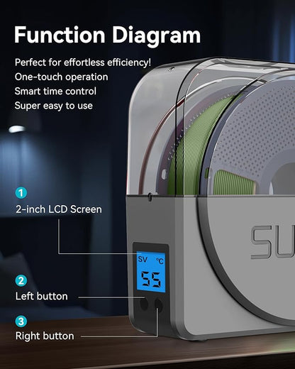 SUNLU S1 Plus Dry Box Grey, 3D Filament Storages - Image 4