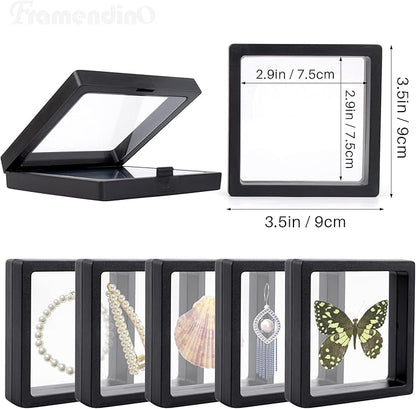 Framendino, 20 Pack Black 3D Floating Frame Display Case Challenge Coin - Image 2