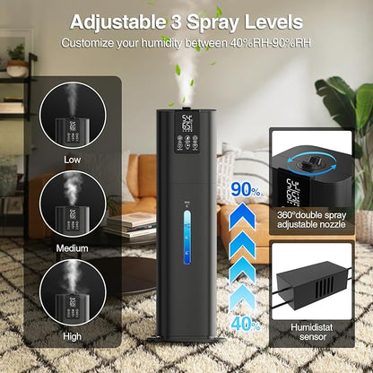 Smart Humidifiers Large Room Bedroom Home, 2.11Gal Quiet Top Fill Cool Mist - Image 5