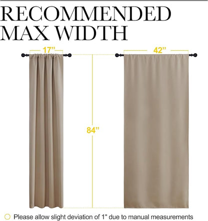 NICETOWN Blackout Curtains for Living Curtains, 2 Panels, 42 by 84, Room - Image 5