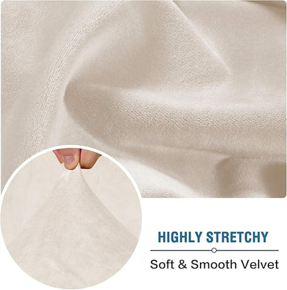 H.VERSAILTEX Velvet Stretch Sectional Couch Covers - Image 5