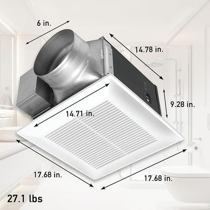 Panasonic WhisperCeiling Bathroom Exhaust Fan, 390 CFM - Image 2