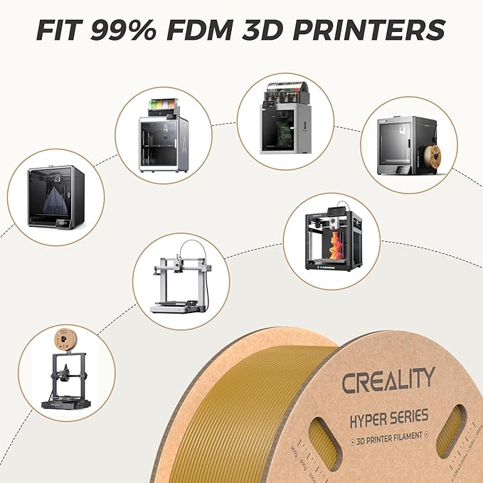 Official Creality Hyper PLA Filament 1.75mm, High Speed PLA 30-600mm/s Rapid 3D - Image 7