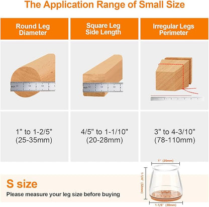 24Pcs Silicone Chair Leg Floor Protectors, Floor Protectors - Image 4