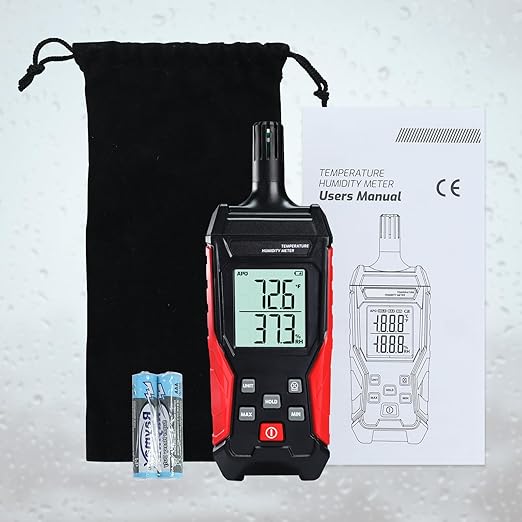 Humidity Temperature Meter, High Precision Digital Psychrometer HVAC - Image 9