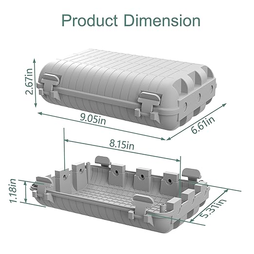 Outdoor Waterproof Electrical Box, 2 Pack Large Extension Cord Cover Protector - Image 2