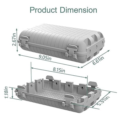Outdoor Waterproof Electrical Box, 2 Pack Large Extension Cord Cover Protector - Image 2
