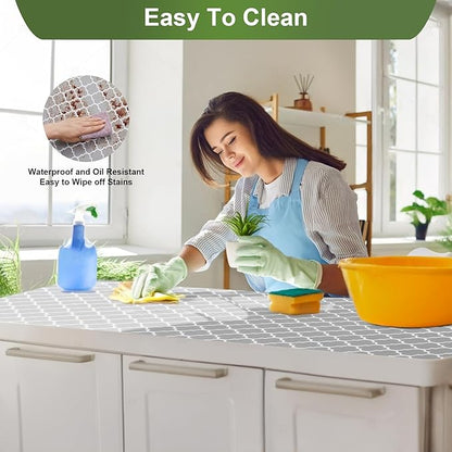 Moriah Shelf Liner Non Adhesive, Kitchen Drawer Liner Non Slip Waterproof - Image 3