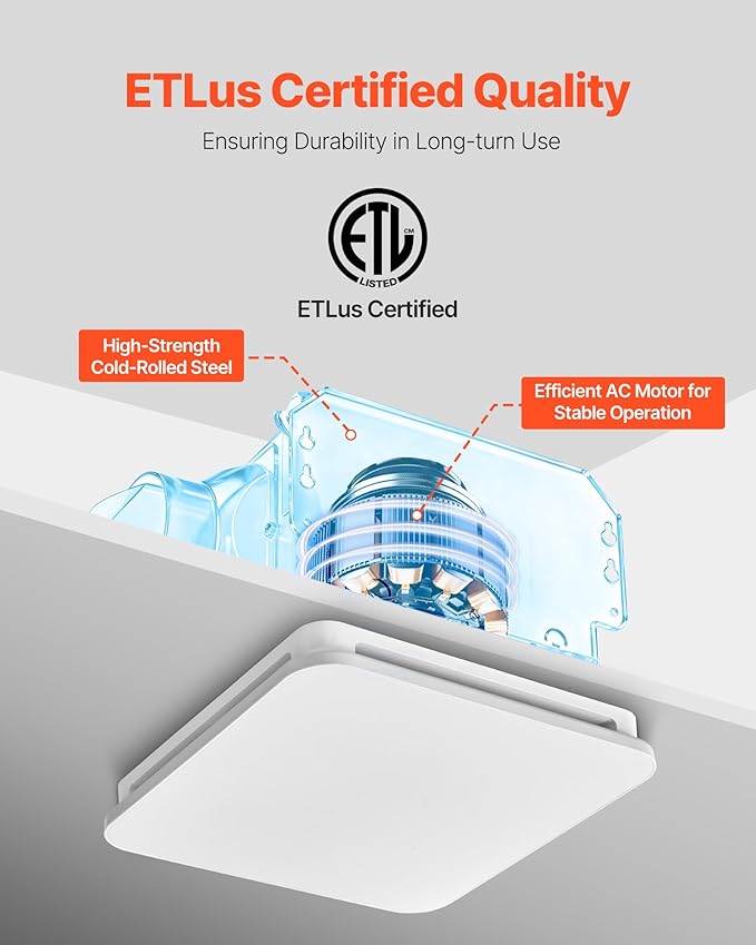 VEVOR Bathroom Exhaust Fan - Image 6