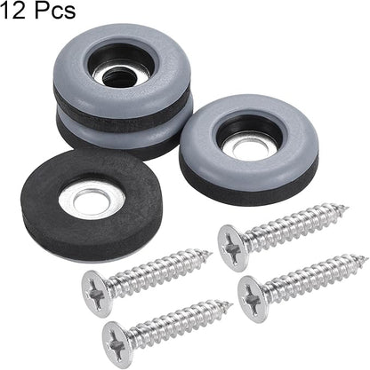 uxcell 22mm Furniture Feet Slider Glides Screw-in Chair Leg Protector Pads PTFE - Image 3