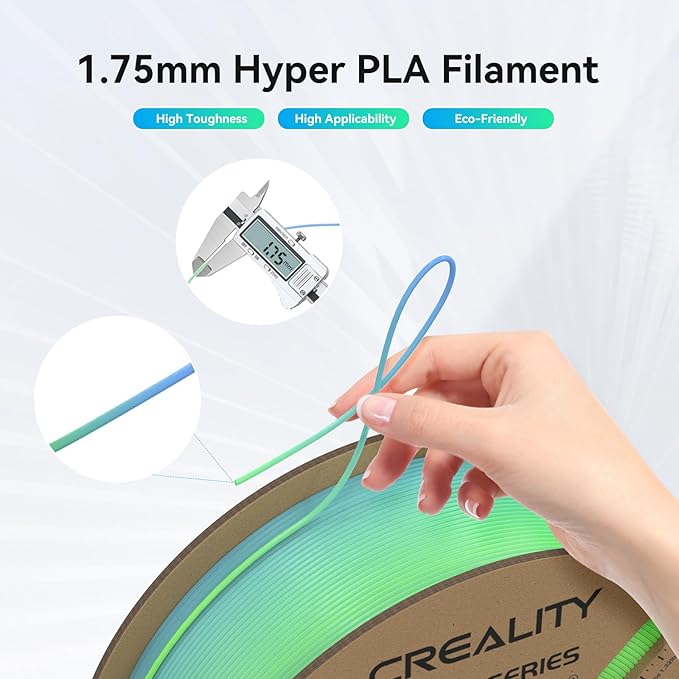 Creality Hyper PLA Filament 1.75mm, 30-300mm/s High Speed 3D Printer Filament - Image 5