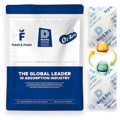 Dry & Dry 20 Gram Orange Indicating Mixed Silica Gel Packets by DryDry