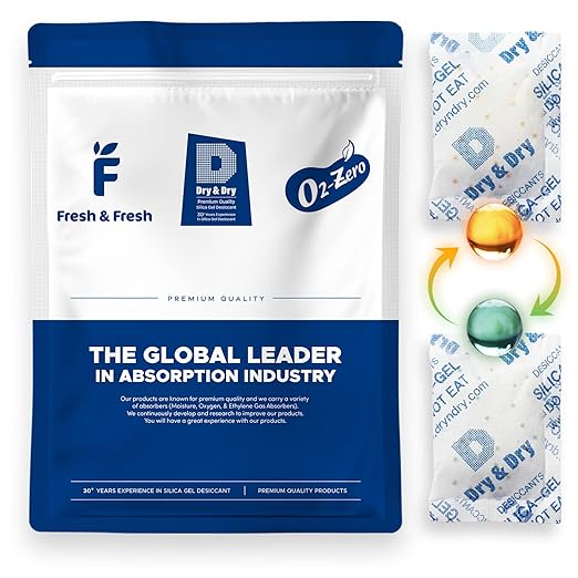 Dry & Dry 20 Gram Orange Indicating Mixed Silica Gel Packets by DryDry