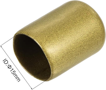 uxcell 20pcs Rubber End Caps 15mm ID Vinyl Round Tube Bolt Cap Cover Thread - Image 3