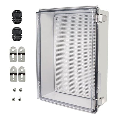Zulkit Junction Box, IP67 Waterproof Electrical Box Hinged Clear Cover by Zulkit