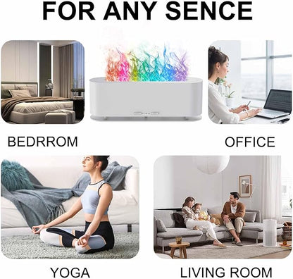 2025 Upgraded Flame Fire Diffuser Humidifier, 7 Colors Changing Oil Diffuser - Image 7