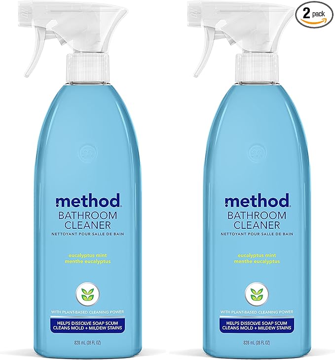 Method Bathroom Cleaner, Removes Mold + Mildew Stains, Eucalyptus Mint by method
