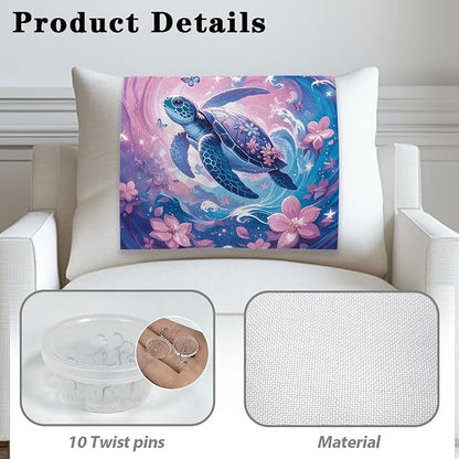 Sea Turtle Headrest Cover for Couch Non-Slip Flower Pink Furniture Slipcover - Image 4