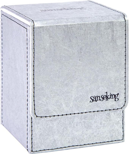 Magic Card Deck Box for MTG Single Deck Card Box fits 100+ TCG Sleeved Cards by Sanseking