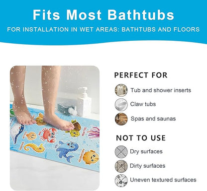 XIYUNTE Baby Bath Mat for Tub Non Slip Kids Bath Mat - Image 6