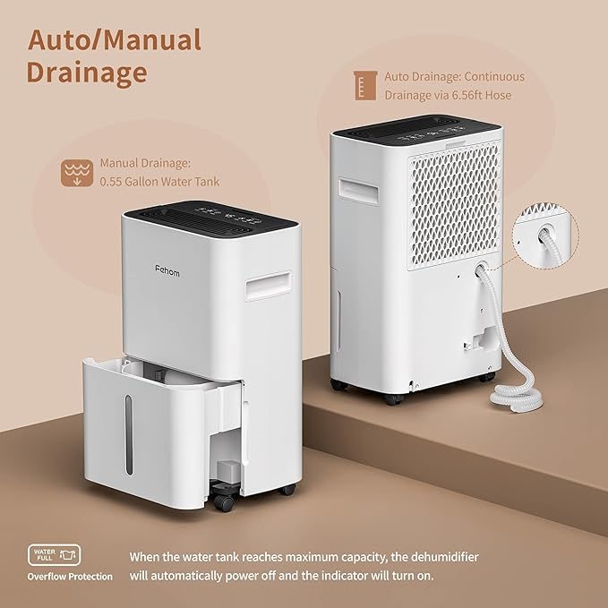 Fehom 4500 Sq. Ft Dehumidifier for Home Basements Bathroom Bedroom Continuous - Image 5