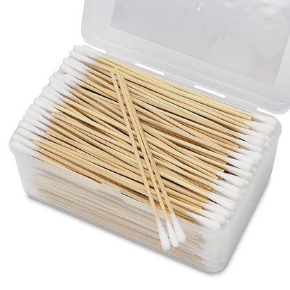 500PCS 6" Cotton Swabs in Storage Box by PINGMIC
