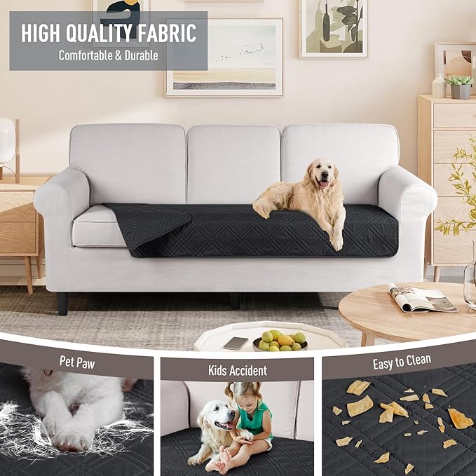 TAOCOCO 100% Waterproof Oversized Sofa Seat Covers Reversible Couch Cover - Image 4