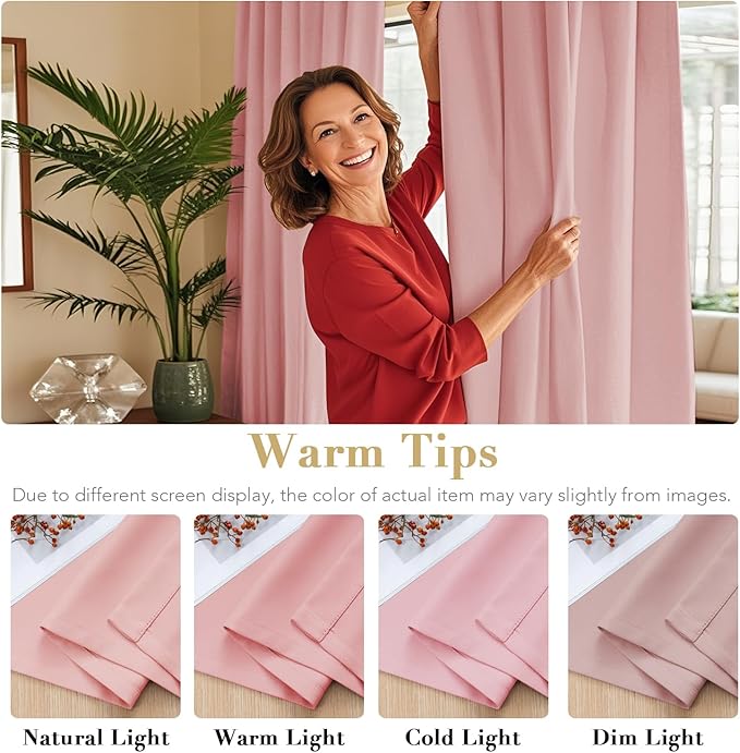 H.VERSAILTEX Blackout Curtains Thermal Insulated Window Treatment Panels Room - Image 4