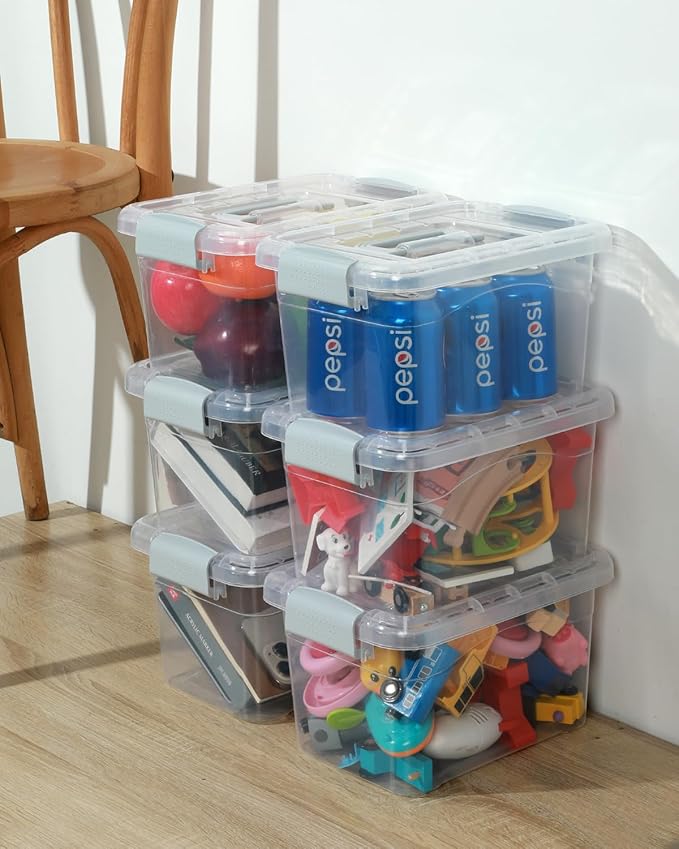 Plastic Storage Bins 7 Quart-Storage Organizer Bins - Image 8